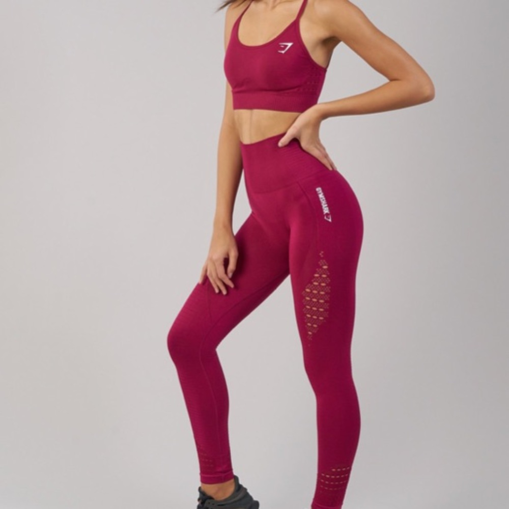 Gymshark beet seamless leggings